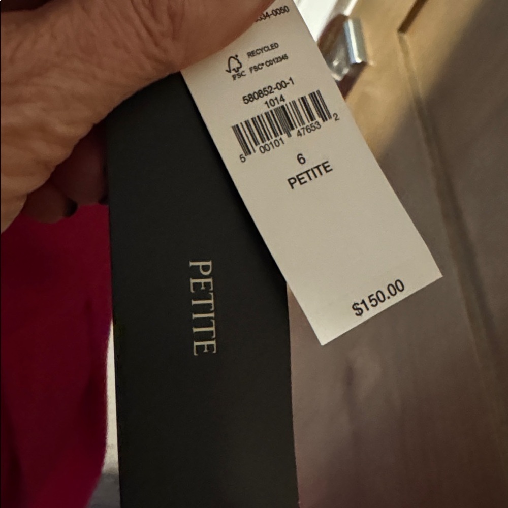 NWT BANANA REPUBLIC Pink Halter Tie Maxi Dress Women 6P Cocktail Silky Deep V - Picture 15 of 15